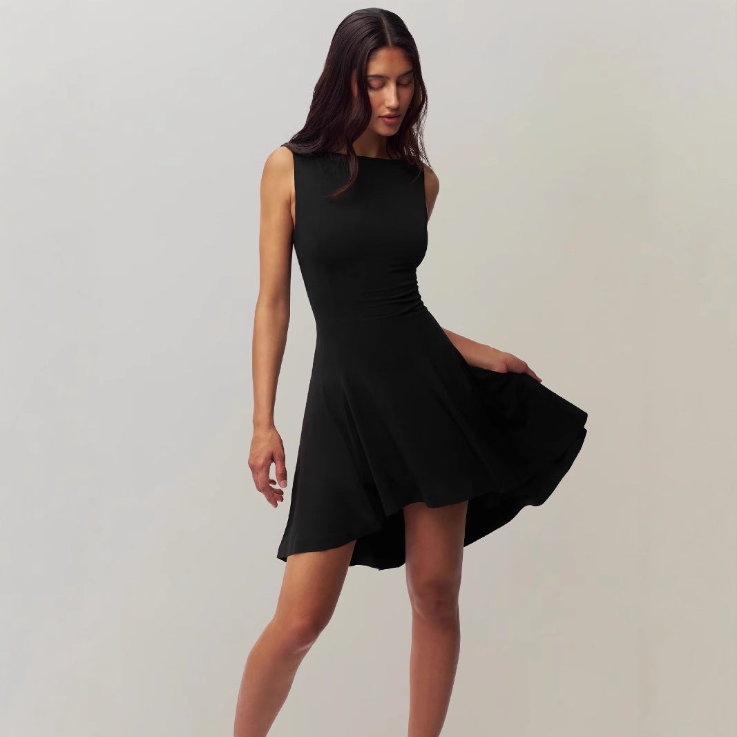 Damen Elegantes asymmetrisches Jumpsuit mit figurbetonendem Schnitt EB
