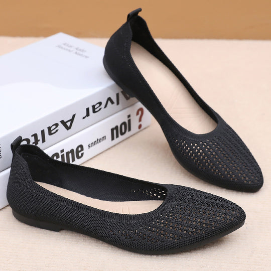 Damen Atmungsaktive und flexible Ballerinas mit elegantem Design EB