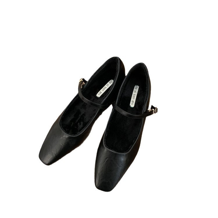Damen Elegante Ballerinas mit verstellbarem Riemen und komfortabler Innensohle EB