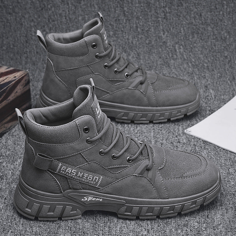 Herren robuste hochgeschnittene Utility-Boots mit Cordura-Einsätzen verstärkter Zehenkappe und stoßdämpfender Offroad-Sohle EB