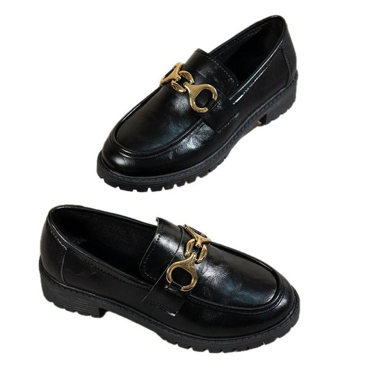 Damen Elegante Mokassins mit modischen Metallakzenten EB