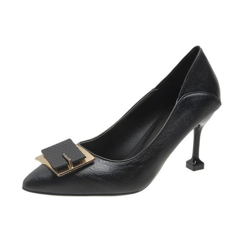 Damen elegante Pumps mit modernem Schmuckdetail EB