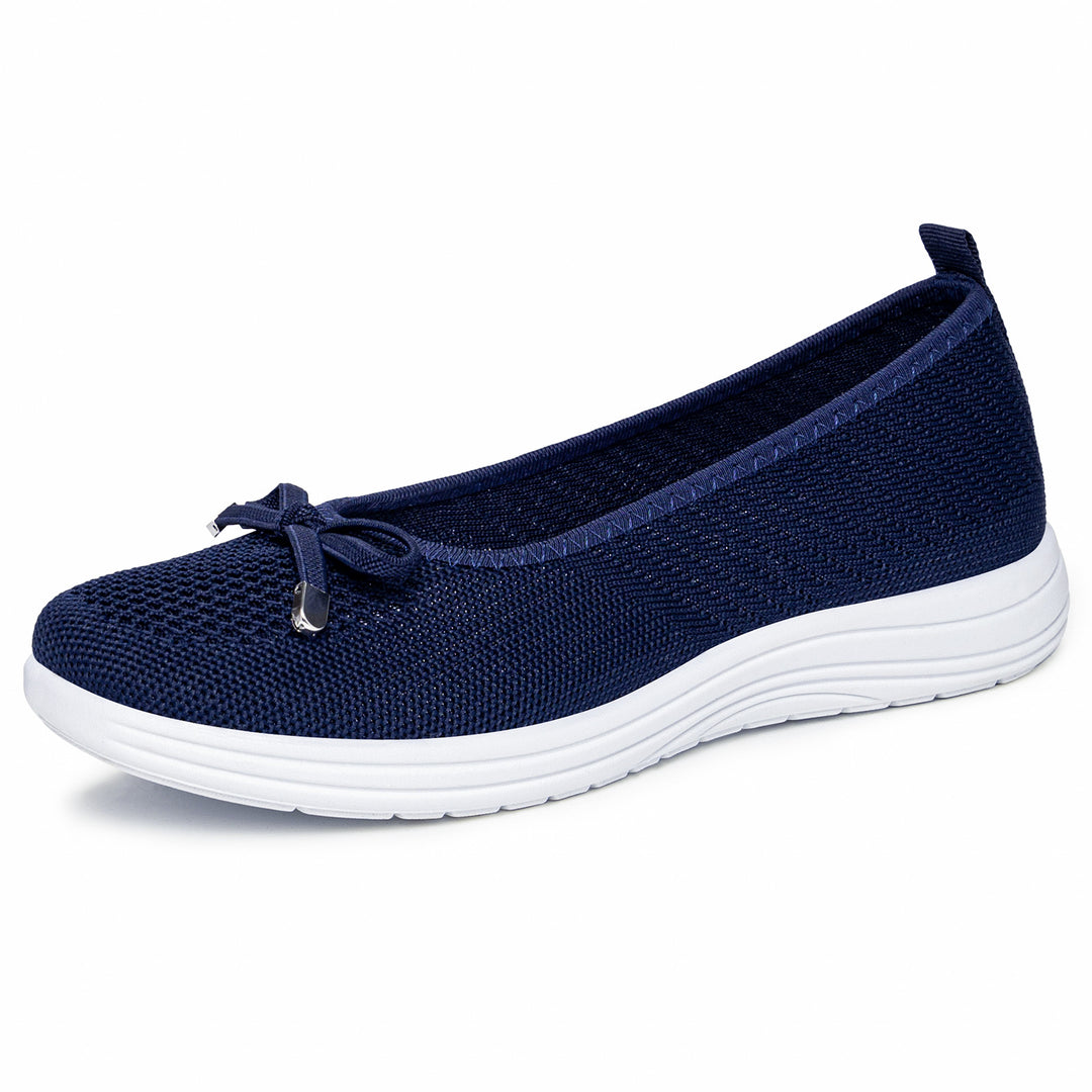 Damen Bequeme Ballerinas mit flexibler Sohle und atmungsaktivem Obermaterial EB