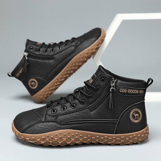 Damen Modische High-Top Stiefel mit rutschfester Sohle und atmungsaktiven Einsätzen EB