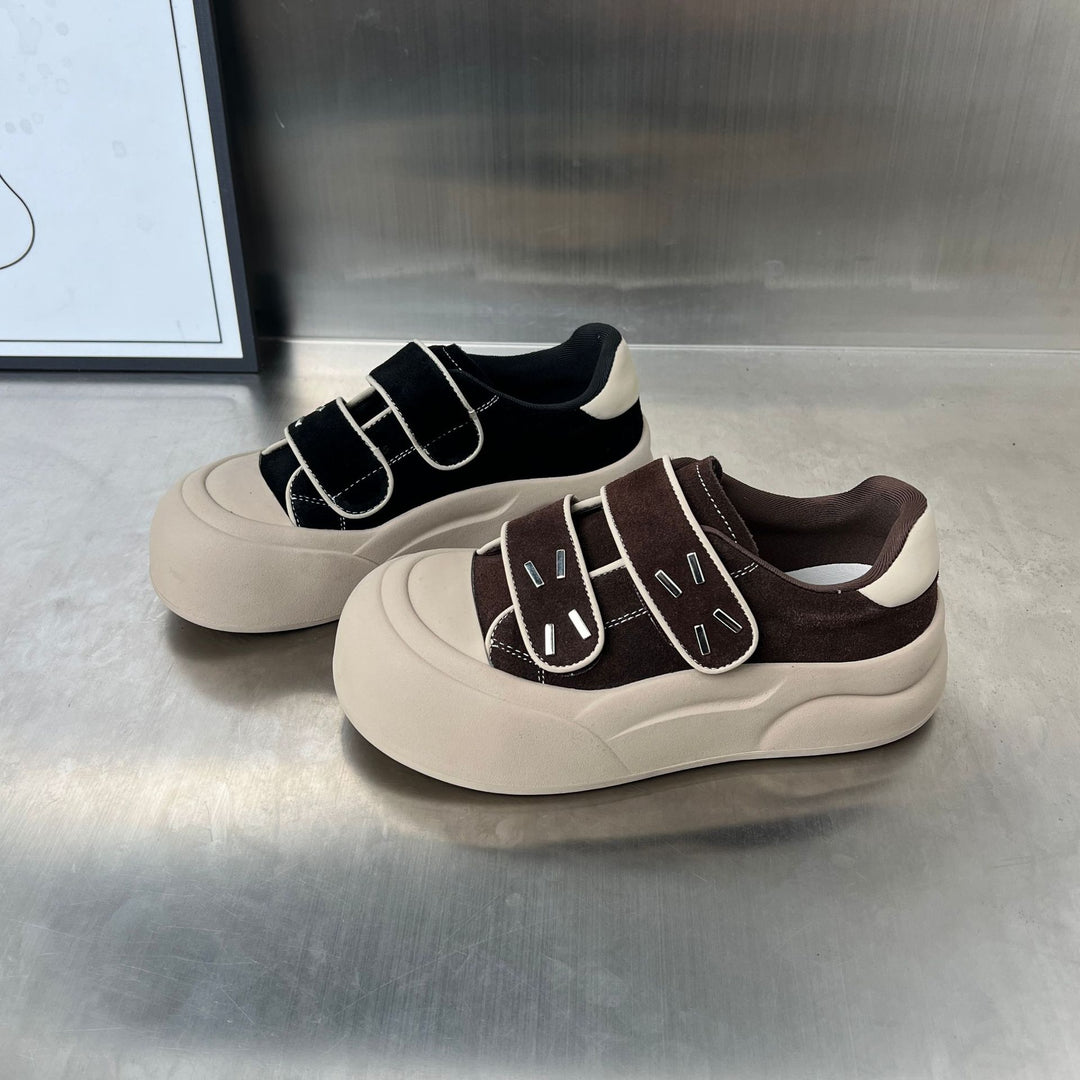 Damen Innovative Chunky Sneakers mit praktischen Klettverschlüssen EB