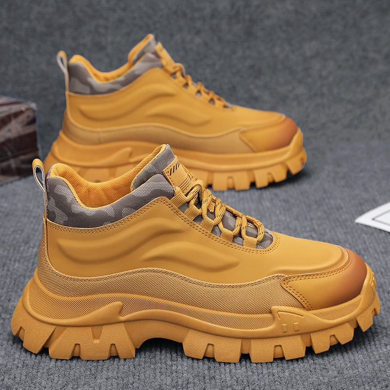 Damen Sportliche hohe Sneakers mit rutschfester Sohle und atmungsaktivem Obermaterial EB