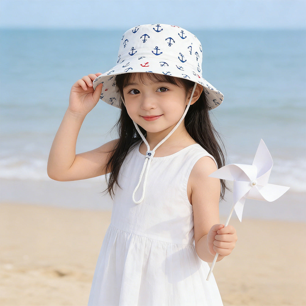 Unisex nan Kinder Sonnenhut mit verstellbarem Kinnband, breiter Krempe und fantasievollem Einhornprint  EB