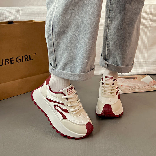 Damen Chunky Sneakers mit verstärkter Dämpfung und rutschfester Sohle EB