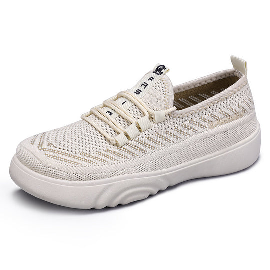Damen Flexibilitäts Sneakers mit atmungsaktivem Obermaterial und elastischem Verschlusssystem EB