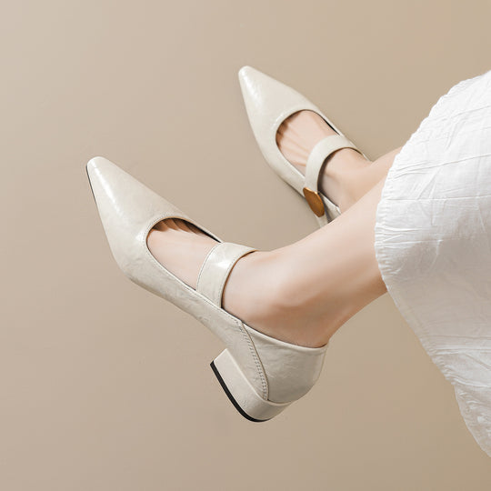 Damen elegante Slingback-Ballerinas mit angesagtem Riemen und modischem Akzent EB