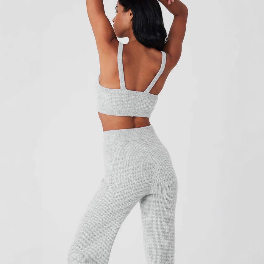 Damen Komfortables Waffelstrick-Set EB