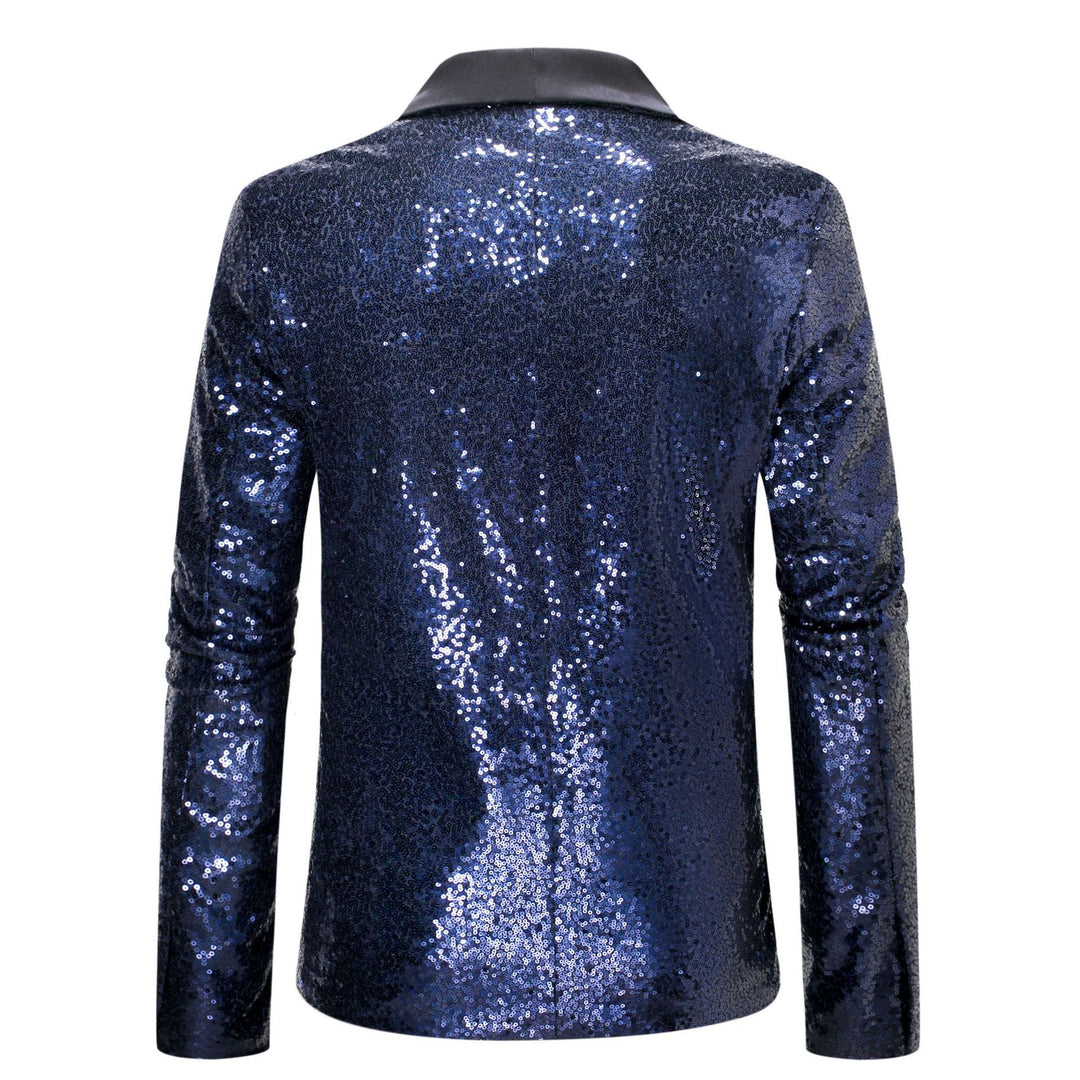 Damen Glamouröser Pailletten Blazer EB