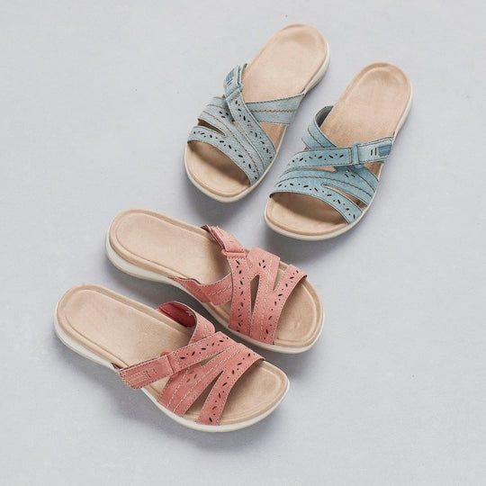 Damen Komfortable und atmungsaktive Sandalen mit verstellbaren Riemen EB