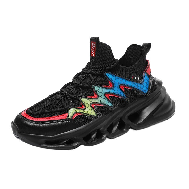 Damen Sportliche Laufsneaker mit innovativem Wellenmuster und atmungsaktiver Struktur EB