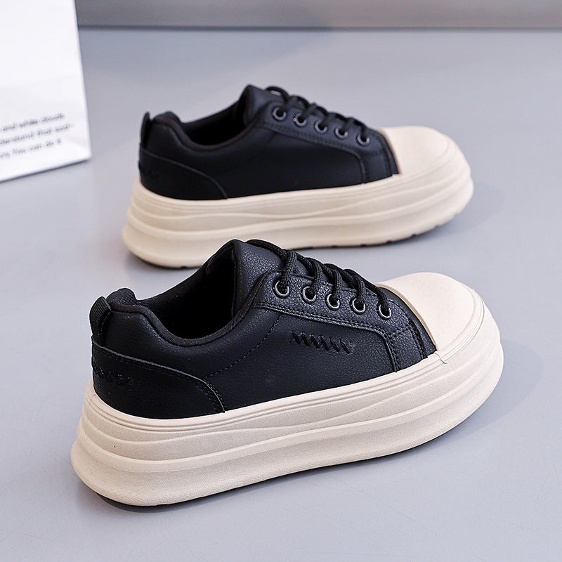 Damen Chunky Sneakers mit stabiler Gummisohle und elegantem Obermaterial EB