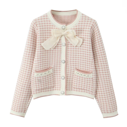 Damen Cardigan mit dekorativen Details und charmantem Schalkragen EB