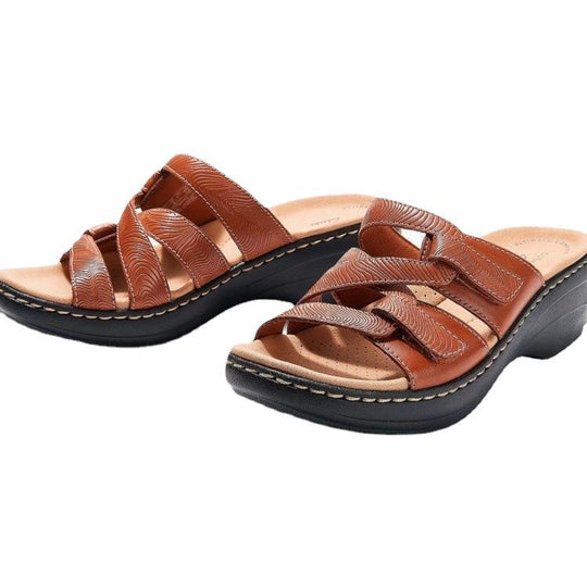 Damen Komfortable Clogs mit anatomischem Fußbett und modischem Riemendesign EB