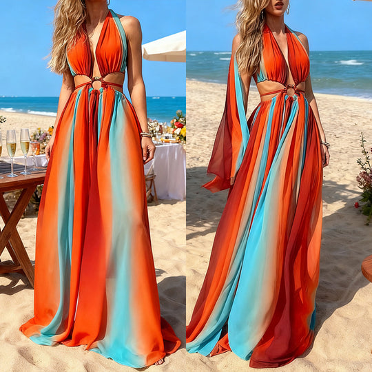 Damen Maxikleid mit raffinierter Wickel-Optik und schmeichelndem Body-Design EB