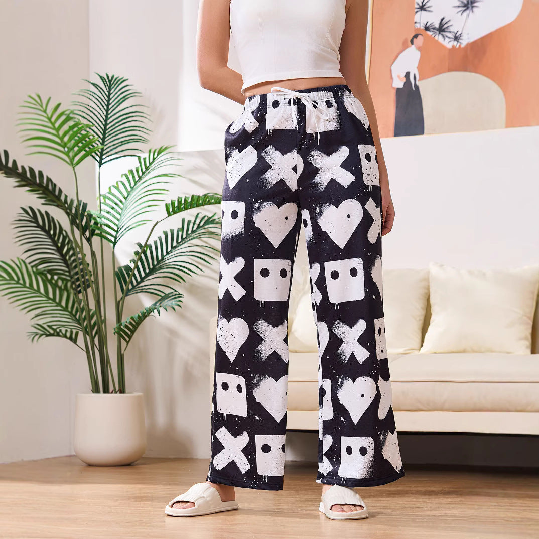 Damen Freizeit-Hose mit kreativen Mustern EB