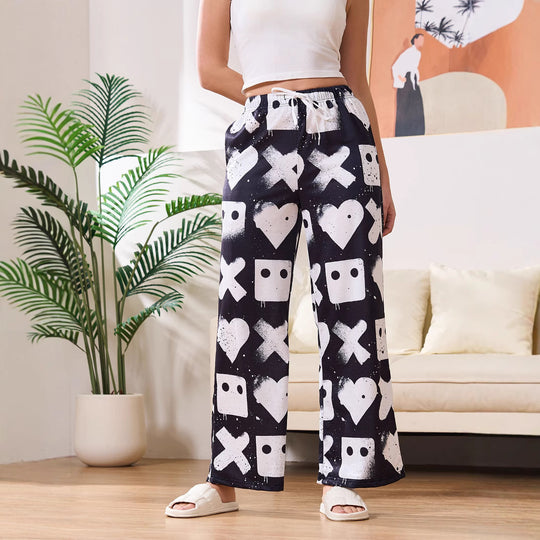 Damen Freizeit-Hose mit kreativen Mustern EB