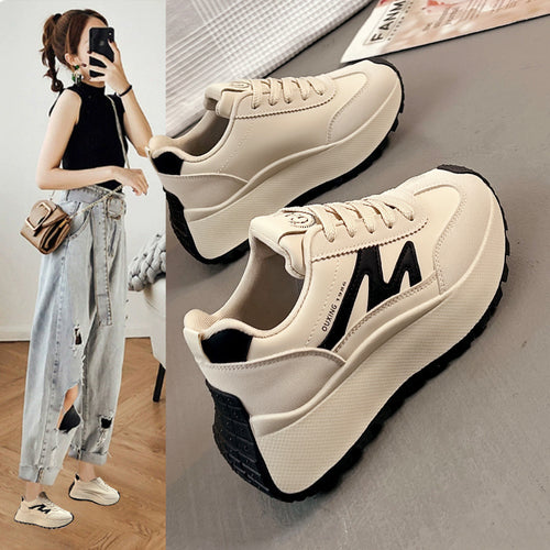 Damen sportliche Sneakers mit dämpfendem Fußbett und rutschfester Sohle EB