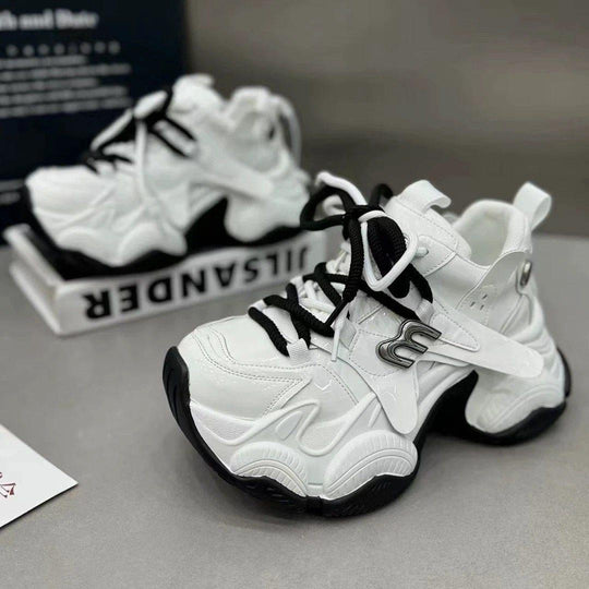 Damen Trendige Chunky Sneakers mit atmungsaktiver Mesh-Oberfläche und innovativer Dämpfung EB