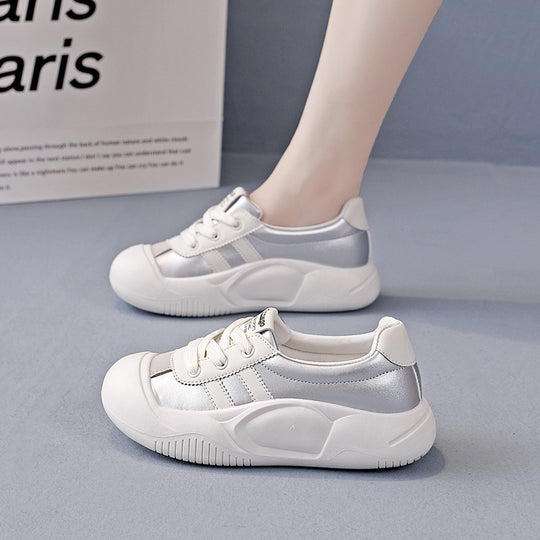 Damen modische Sneakers mit reflektierenden Elementen und gepolsterter Sohle EB