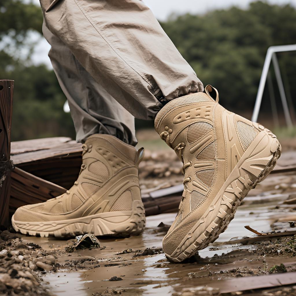 Herren Outdoor-Stiefel mit robustem wasserdichtem Obermaterial und rutschfester Sohle EB