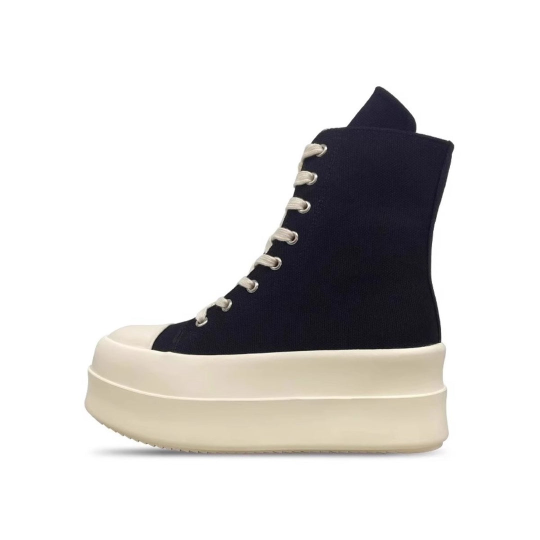 Damen High-Top Plateau Sneakers mit Reißverschluss EB