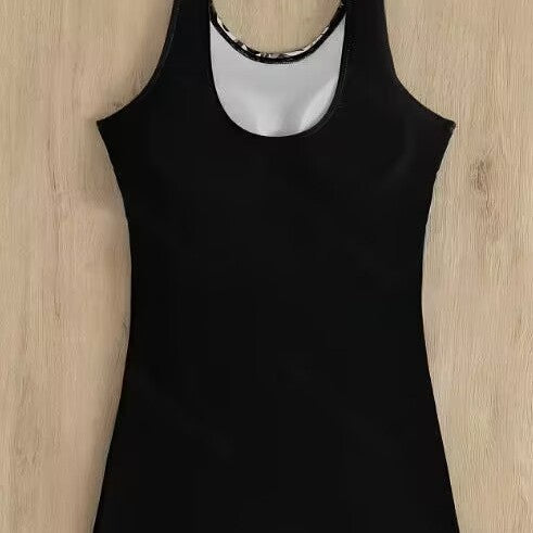 Damen Einteiliger Badeanzug mit floralem Oberteil EB
