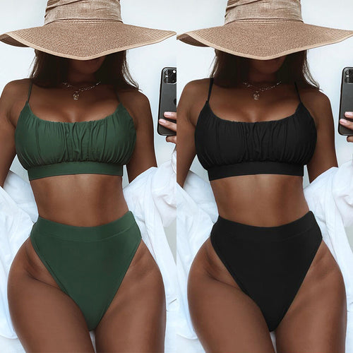 Damen Hochgeschnittener Bikini EB