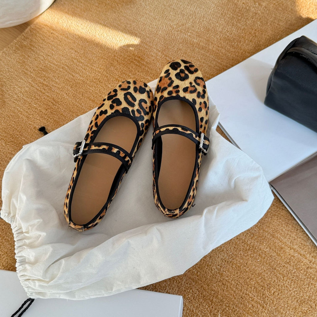 Damen Ballerinas mit verstellbarem Riemchen und gepolsterter Innensohle EB