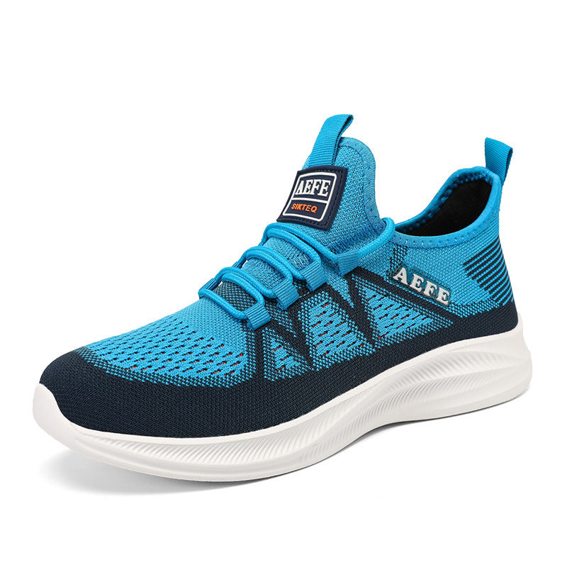 Damen Sportliche Strick-Sneakers mit rutschfester Sohle und atmungsaktivem Obermaterial EB