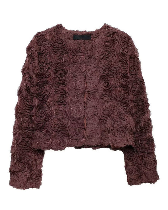EB | Garten Rundhals Blüten Kurzjacke