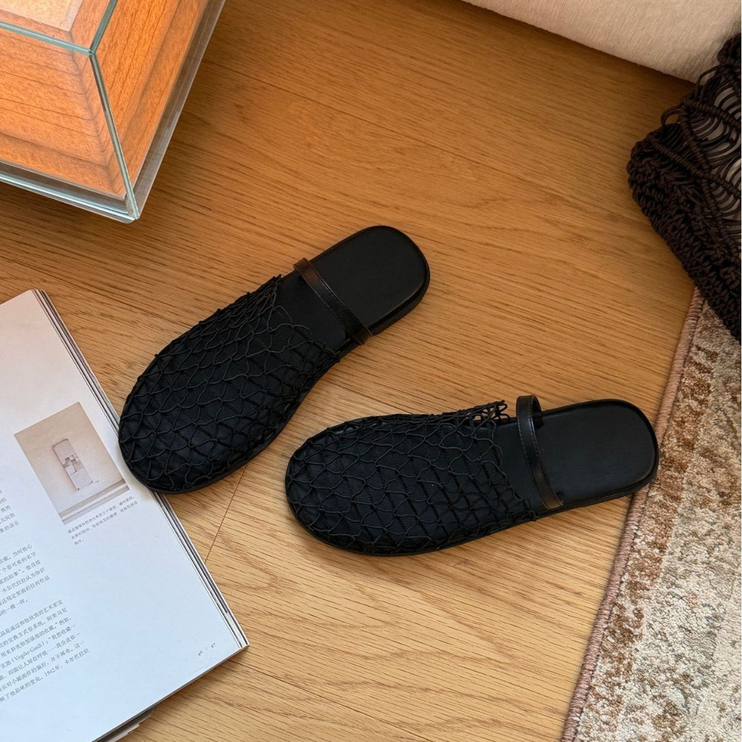 Damen Komfortable Clogs aus flexiblem Material mit modischem Netzdesign EB