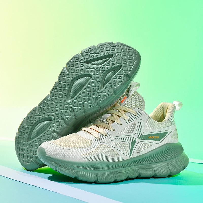 Damen Sportliche Laufschuhe mit atmungsaktiver Oberflächenstruktur und dämpfender Sohle EB