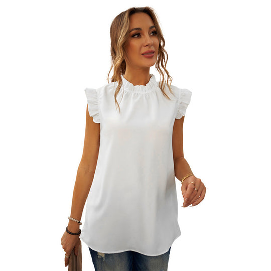 Damen Elegante Bluse mit Rüschendetails EB