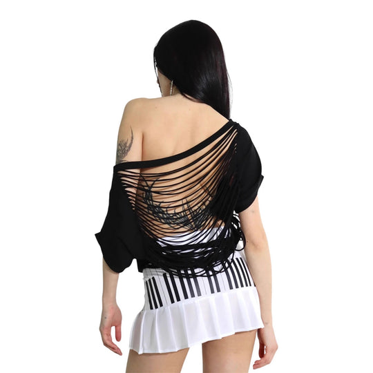 Damen Oversized Shirt mit glitzerndem Grafikelement EB