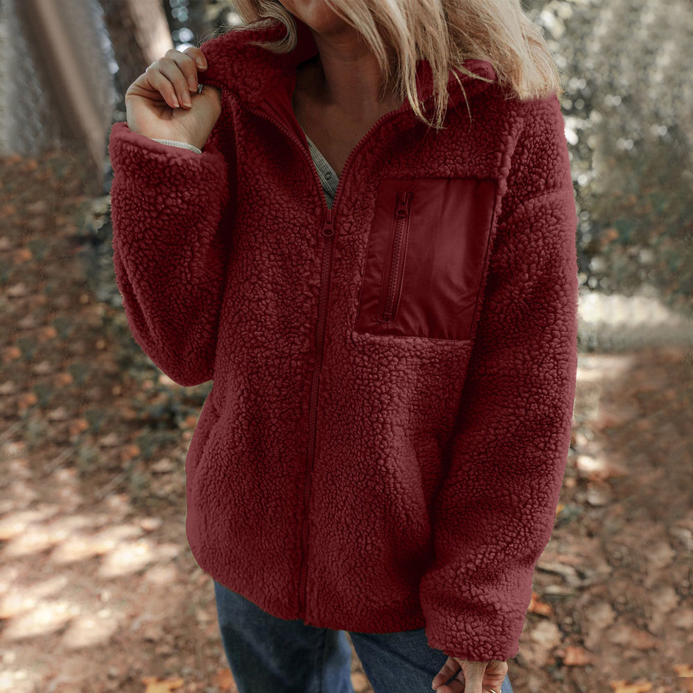 Damen Jacke mit hochabschließendem Kragen und praktischer Brusttasche EB