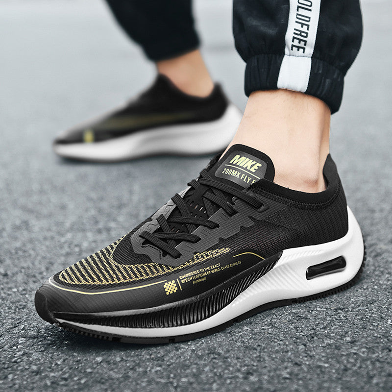 Damen leichte Dämpfungs-Laufschuhe mit Hohlkammer-Zwischensohle und nahtlosem Strickschaft EB