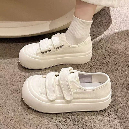 Damen Slip-On Sneakers mit verstellbarem Klettverschluss und gepolsterter Sohle EB