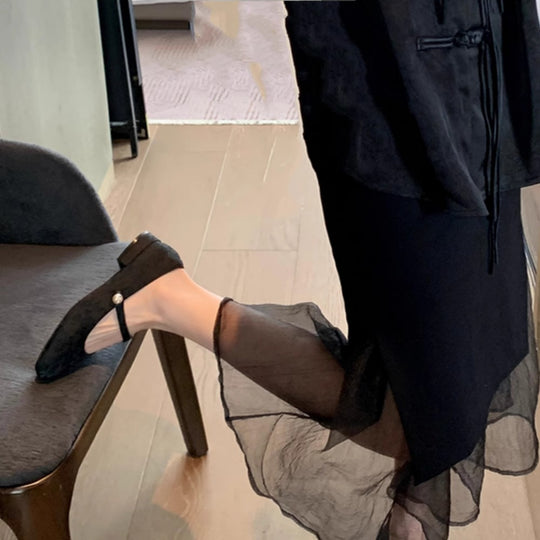 Damen elegante Ballerina-Pumps mit modischer Schleifenverzierung EB