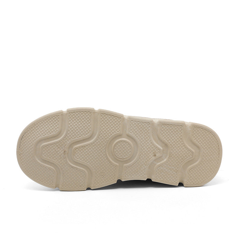 Damen modische Plateau-Sneaker mit dämpfender Sohle und atmungsaktivem Obermaterial EB