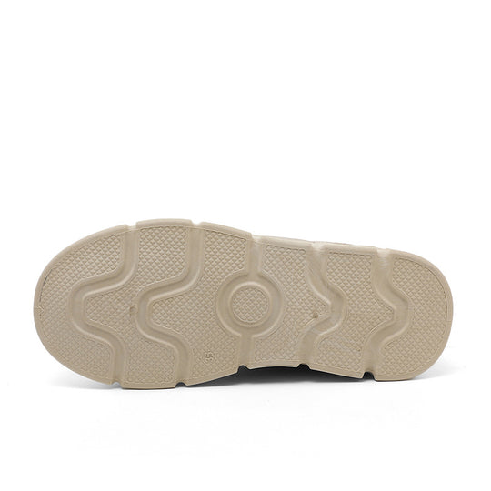 Damen modische Plateau-Sneaker mit dämpfender Sohle und atmungsaktivem Obermaterial EB