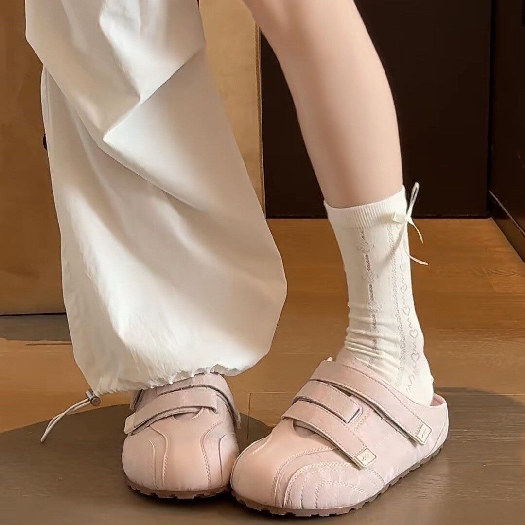 Damen Clogs mit verstellbaren Klettverschlüssen und ergonomischer Fußbettausstattung EB