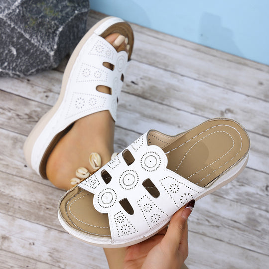 Damen Komfortable Clogs mit atmungsaktivem Design und modischen Ausschnitten EB
