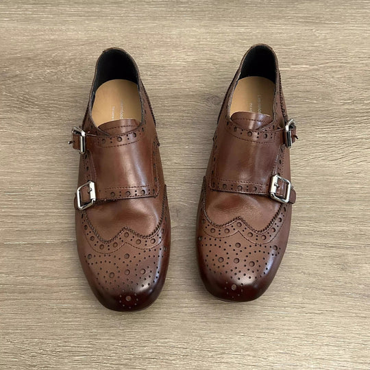 Damen elegante Schnürschuhe mit dekorativem Schnallenverschluss EB