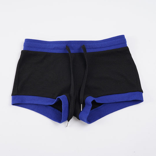 Damen Sportliche Shorts mit elastischem Bund und Kordelzug EB