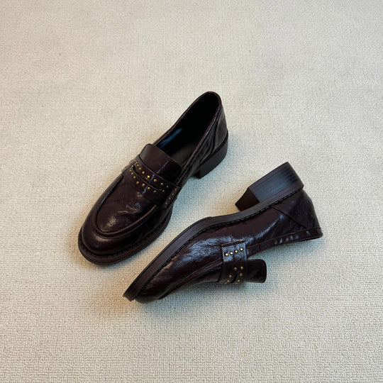 Damen Mokassins mit eleganten Nietenakzenten EB