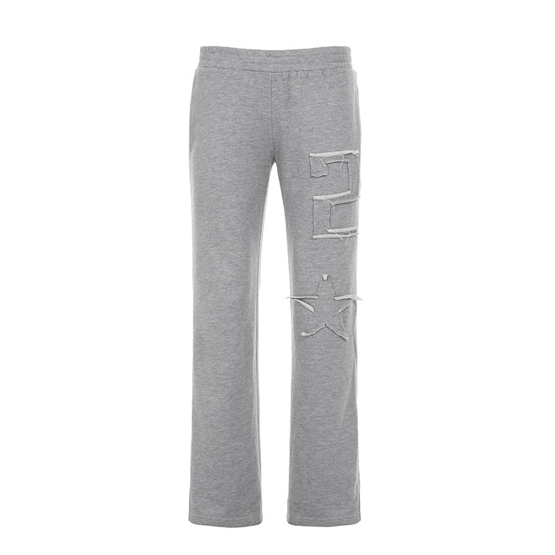 Damen nan taillierte Cropped-Kapuzenjacke mit durchgehendem Reißverschluss, elastischem Abschlussbund und dekorativem College-Print EB